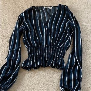 Hollister long sleeve striped shirt